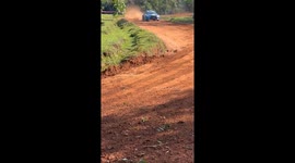 Car Flips While Going Through Turn on Dirt Track