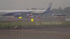 IndiGo plane hit by bomb threat seen at Mumbai Airport