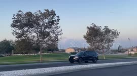 US, Los Angeles: Fontana High Winds Create Red Flag Warnings