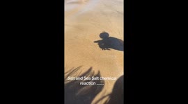 Hand gesture surprise on South Padre Island