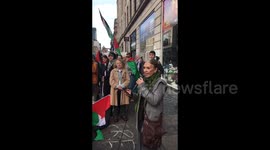 UK: Protesters gathered outside Barclays in Glasgow calling for an end to investment in genocidal weapons for Israel