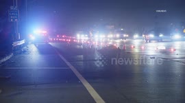 US, Los Angeles: Bellflower Pedestrian Struck and Killed While Changing Tire on Westbound 91 Freeway