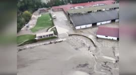 Italy: Aerial Reconnaissance Video Captures Heartbreaking Discovery in Flooded Pianoro