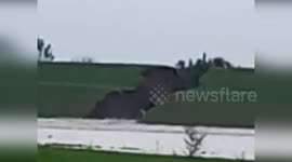 Italy: Torrent Croscolo Breaks Banks in Bagnolo in Piano