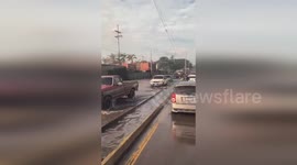 Guatemala: Flash Flood Strikes Guatemala's CA-09-SUR at Km 36, Amatitlan