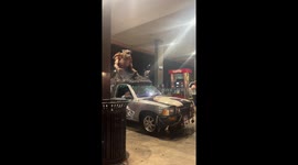 Halloween car decorations in Dallas