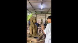 Clay figure deformed at Khon Kaen University