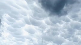 Unusual cloud formation in Silago amid tropical storm Kristine