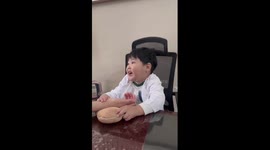 Schoolboy plays doctor in adorable role-play