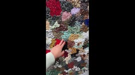 Stone map of China created to celebrate National Day