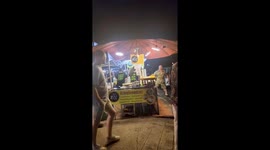 Rowdy British tourist has water thrown on him for ignoring no smoking sign