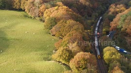Train Crash Mid Wales. Footage from the loop to the crash site.