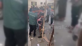 Palestine: Tragic Scene in Jabalia Camp as Children Transported in Cart After Ambulance Bombing