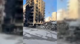 Lebanon: Israel raid on the Safir area in Beirut causing a great destruction
