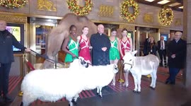 US: Cardinal Dolan Blesses the Animals at Radio City Christmas Spectacular