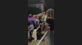 Exclusive- Woman's shocking outburst at baby during Kamala Harris rally sparks online bebate