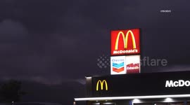 US, Los Angeles: Oak Hills Desert Hit By Heavy Rain