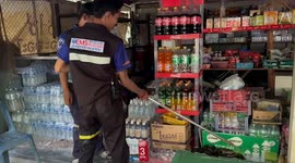 Rescuers catch giant python in grocery store