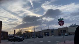 Sunlight Piercing Through Cloudy Sky
