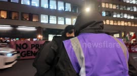 Video emerges of Peter Tatchell getting booed by Pro Palasteine and Anti-Stonewall protestors outside of the Annual Stonewall Dinner