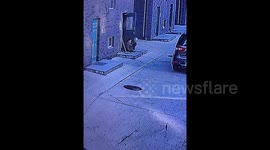 Chinese woman steps out of home and plunges into basement after cover collapses