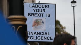 Labour, Your Brexit is financial Negligence, London, United Kingdom