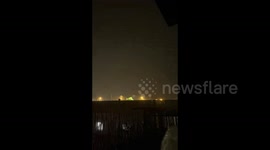Spain: Endless lightning flashes during storm Dana in Málaga