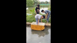 Boat overturns in Bogor, Indonesia