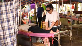 China: Open-air Massage Night Market for The Blind
