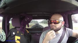 Driver Hits Downed Power Line