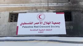 Gaza: A look at the ongoing efforts at the advanced medical point set up by the Palestine Red Crescent Society in Gaza Governorate