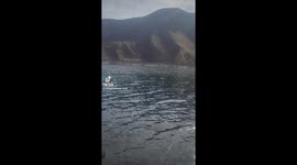 Me loading a worm on my hook and yelling it out there till I catch something, and to my surprise I catch a 14 inch smallmouth