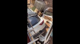 Flood leaves streets covered in mud and debris in Catarroja, Spain