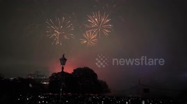 The annual Alexandra Palace firework show saw an amazing display of fireworks high over the skies of London