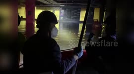 Spain: Crime Scene Experts Investigate Shopping Center Parking Garage in Aldaia