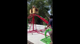 Pedal-powered rollercoaster looks awesome fun