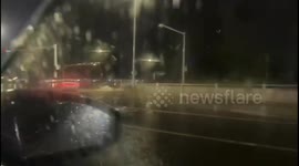 Man’s video interrupted by sudden rain surge in China