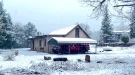 Winter Storm in Glorieta Mesa Including Glorieta Pass, USA