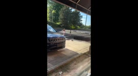 Child surprises gym-goers with impressive backflip