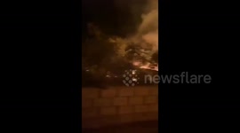 Lebanon: Fires devour trees and vehicles after Israeli raid in Deir Zahrani