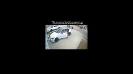 Boyfriend and girlfriend got into an argument and girlfriend tries to leave and this happens