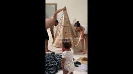 Creative DIY sustainable eco-friendly Christmas tree