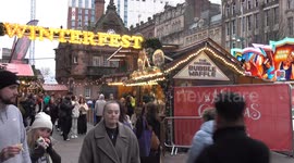 4K Winterfest opens today for Glasgow city council  christmas market in st enoch square