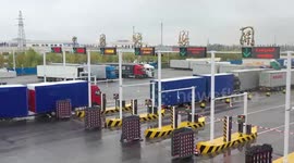 Increasing cross-border auto trade makes ferry driving an emerging profession in Horgos, China