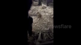 Lebanon: Scenes from the place hit by an Israeli airstrike in the town of Ain Yaacoub, Akkar