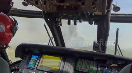 US: Mountain Fire Ravages Ventura County, Helicopter Footage Reveals Extent of Devastation