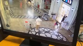 Toddler struck by electric scooter when dad turns his back for a second