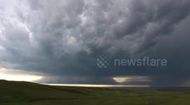 Time-lapse of a supercell in Montana