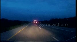 Trucker Hits Deer on Highway