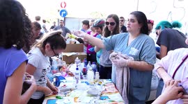 An emergency field bat hospital serves injured bats that their habitat was demolished